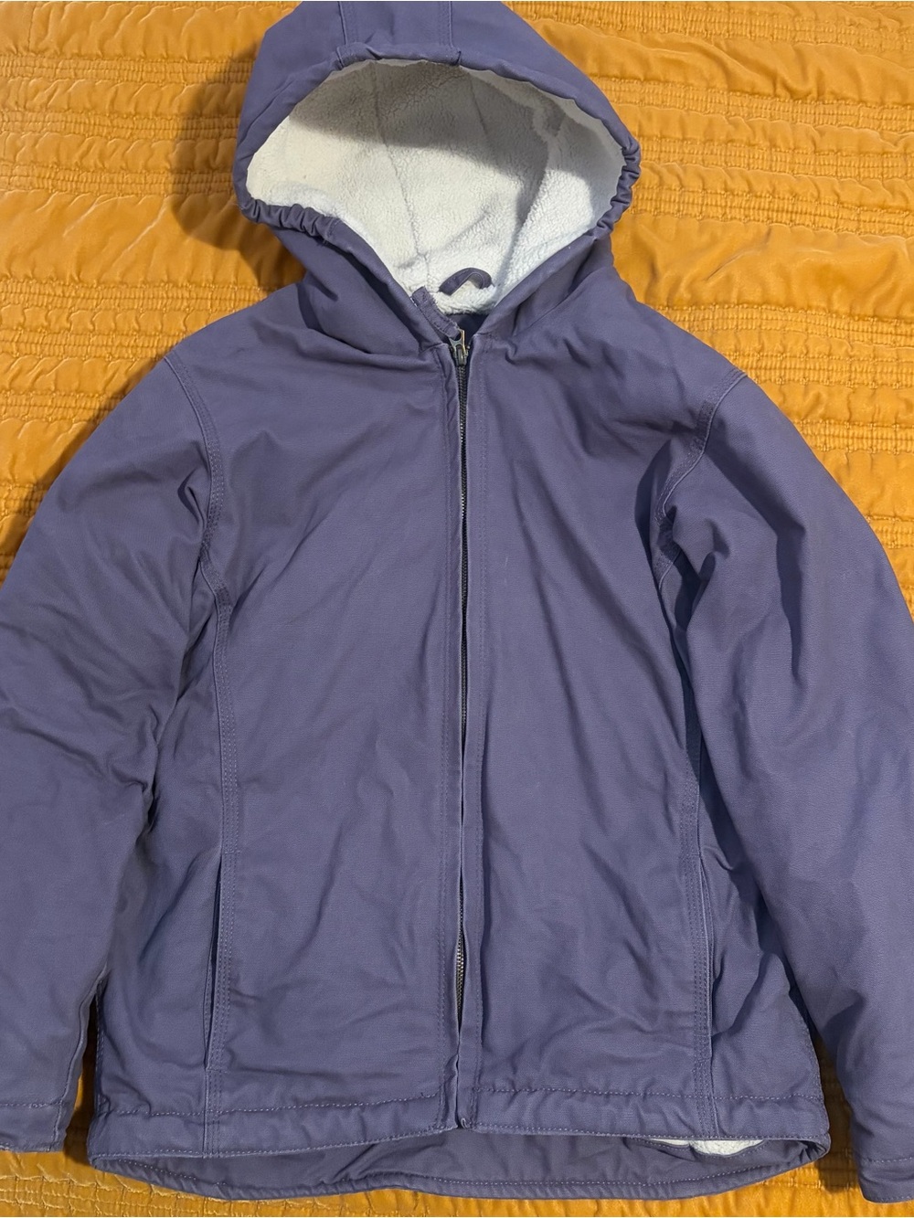 Kids Hooded Puffer Jacket - Purple